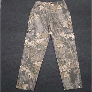 Jerzees Mens Medium Outdoor Hunting Camo Cargo Pants Camouflage Vintage